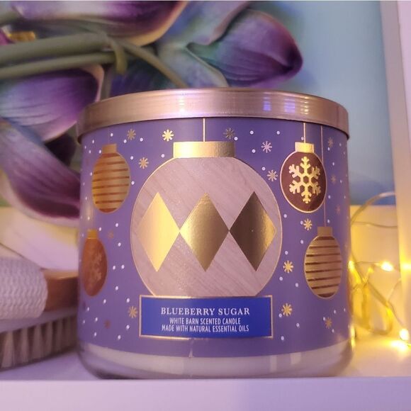 Bath and Body Works Blueberry Sugar Candle - Picture 1 of 3